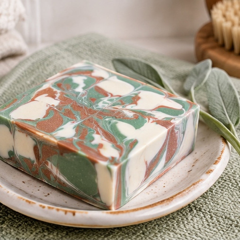 Sandalwood & Sage - Handcrafted Bar Soap