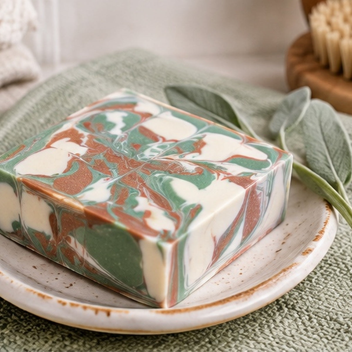 Sandalwood & Sage - Handcrafted Bar Soap